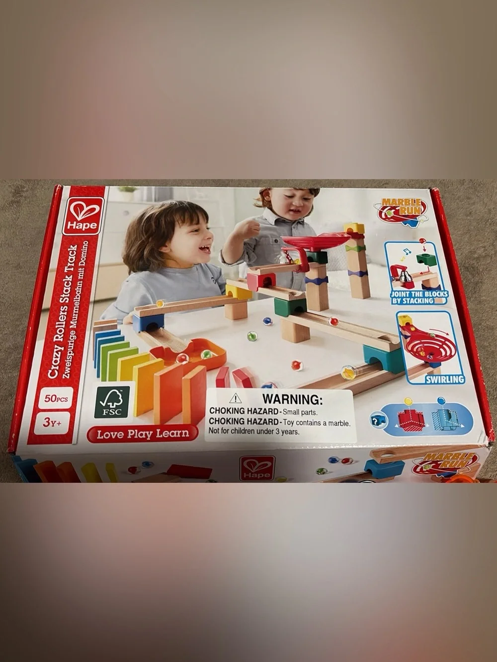 Crazy Rollers Stacking Marble Run - Multicolor